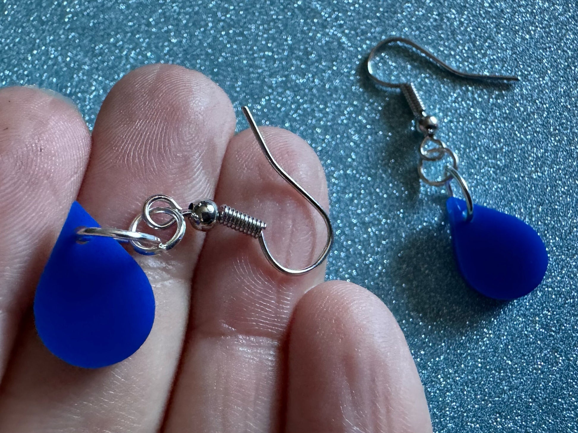 Rain Earrings: Laser Cut Acrylic Raindrops, Rain Drops, Drop, Tear, Stormy Weather, Raining, Rain Storm, Cold, Best Gifts for Her/Him/Them