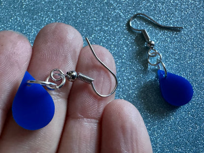 Rain Earrings: Laser Cut Acrylic Raindrops, Rain Drops, Drop, Tear, Stormy Weather, Raining, Rain Storm, Cold, Best Gifts for Her/Him/Them