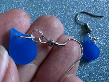 Rain Earrings: Laser Cut Acrylic Raindrops, Rain Drops, Drop, Tear, Stormy Weather, Raining, Rain Storm, Cold, Best Gifts for Her/Him/Them