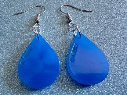 Rain Earrings: Laser Cut Acrylic Raindrops, Rain Drops, Drop, Tear, Stormy Weather, Raining, Rain Storm, Cold, Best Gifts for Her/Him/Them