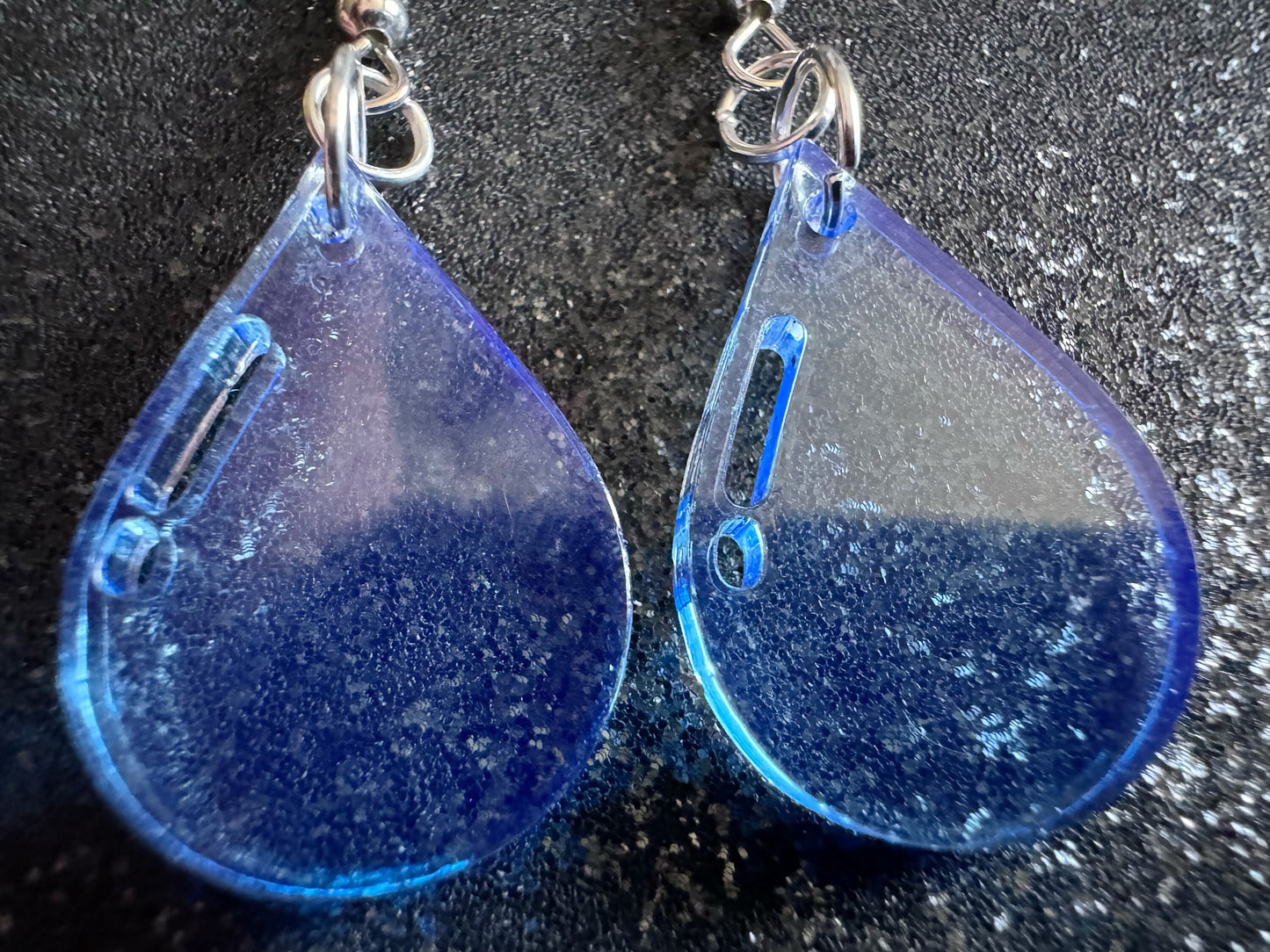 Rain Earrings: Laser Cut Acrylic Raindrops, Rain Drops, Drop, Tear, Stormy Weather, Raining, Rain Storm, Cold, Best Gifts for Her/Him/Them