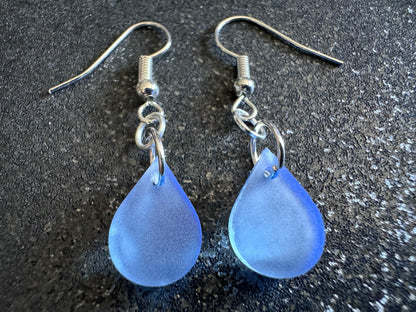 Rain Earrings: Laser Cut Acrylic Raindrops, Rain Drops, Drop, Tear, Stormy Weather, Raining, Rain Storm, Cold, Best Gifts for Her/Him/Them