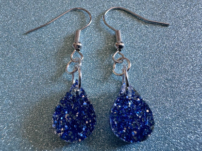 Rain Earrings: Laser Cut Acrylic Raindrops, Rain Drops, Drop, Tear, Stormy Weather, Raining, Rain Storm, Cold, Best Gifts for Her/Him/Them