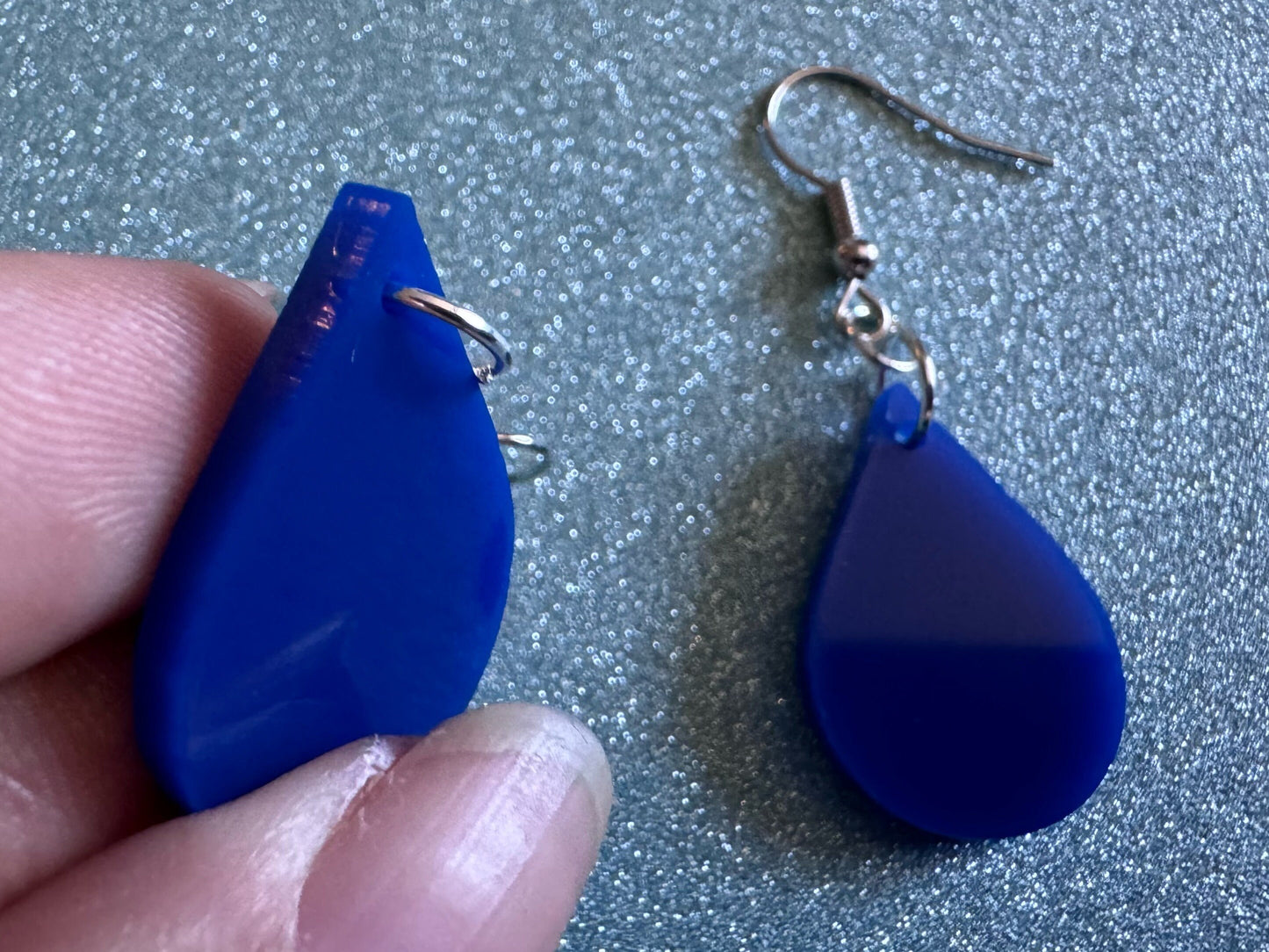 Rain Earrings: Laser Cut Acrylic Raindrops, Rain Drops, Drop, Tear, Stormy Weather, Raining, Rain Storm, Cold, Best Gifts for Her/Him/Them