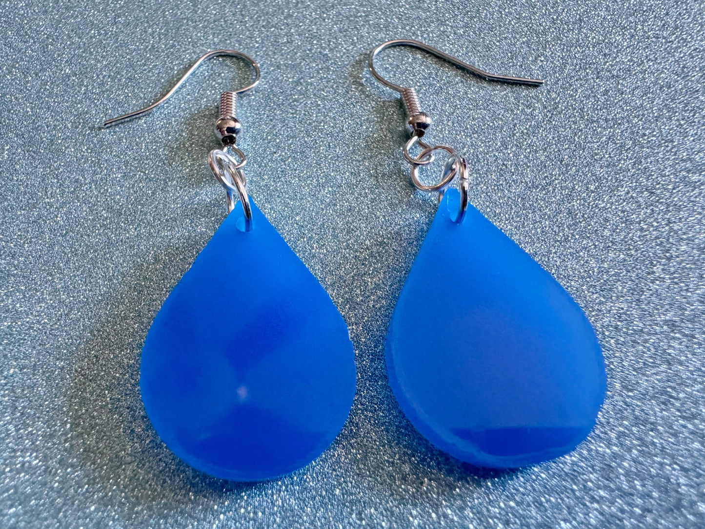 Rain Earrings: Laser Cut Acrylic Raindrops, Rain Drops, Drop, Tear, Stormy Weather, Raining, Rain Storm, Cold, Best Gifts for Her/Him/Them