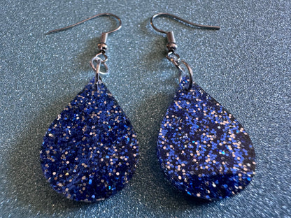 Rain Earrings: Laser Cut Acrylic Raindrops, Rain Drops, Drop, Tear, Stormy Weather, Raining, Rain Storm, Cold, Best Gifts for Her/Him/Them