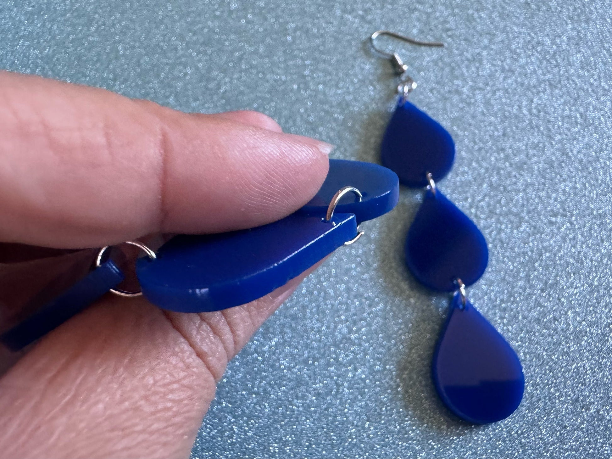 Rain Earrings: Laser Cut Acrylic Raindrops, Rain Drops, Drop, Tear, Stormy Weather, Raining, Rain Storm, Cold, Best Gifts for Her/Him/Them
