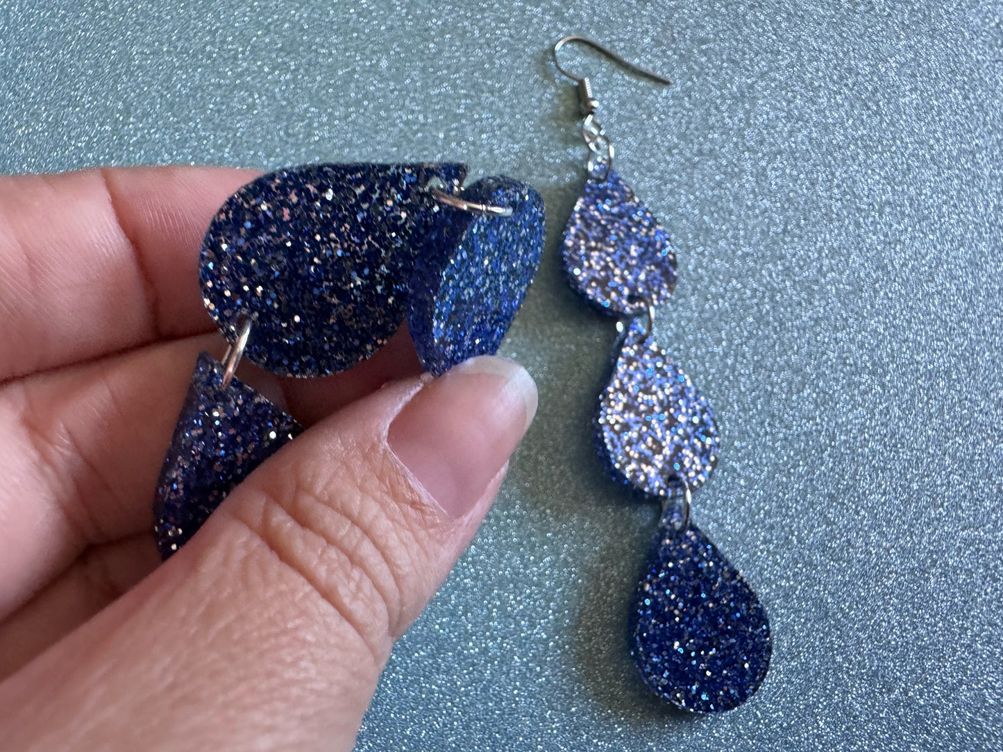 Rain Earrings: Laser Cut Acrylic Raindrops, Rain Drops, Drop, Tear, Stormy Weather, Raining, Rain Storm, Cold, Best Gifts for Her/Him/Them
