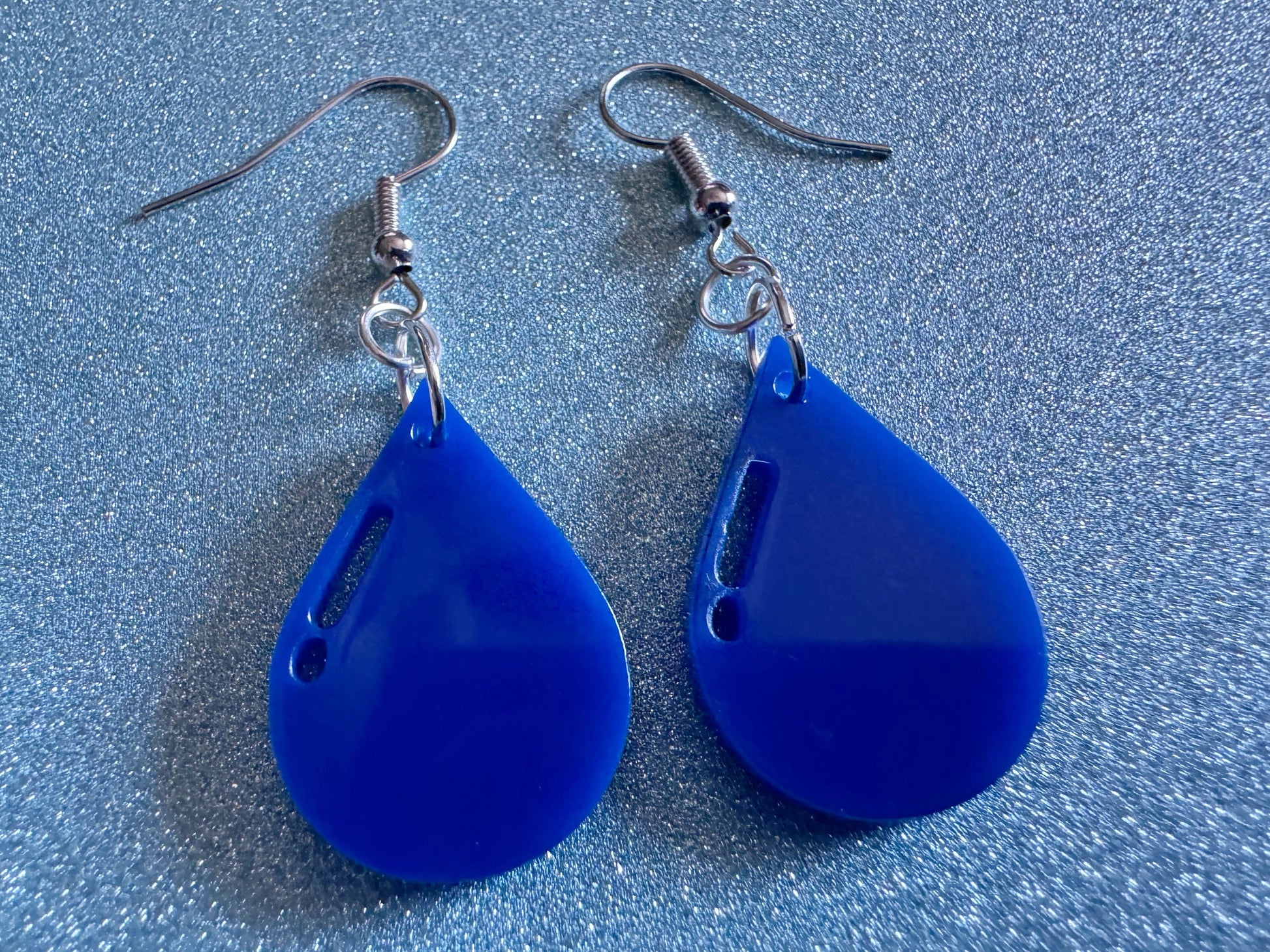 Rain Earrings: Laser Cut Acrylic Raindrops, Rain Drops, Drop, Tear, Stormy Weather, Raining, Rain Storm, Cold, Best Gifts for Her/Him/Them