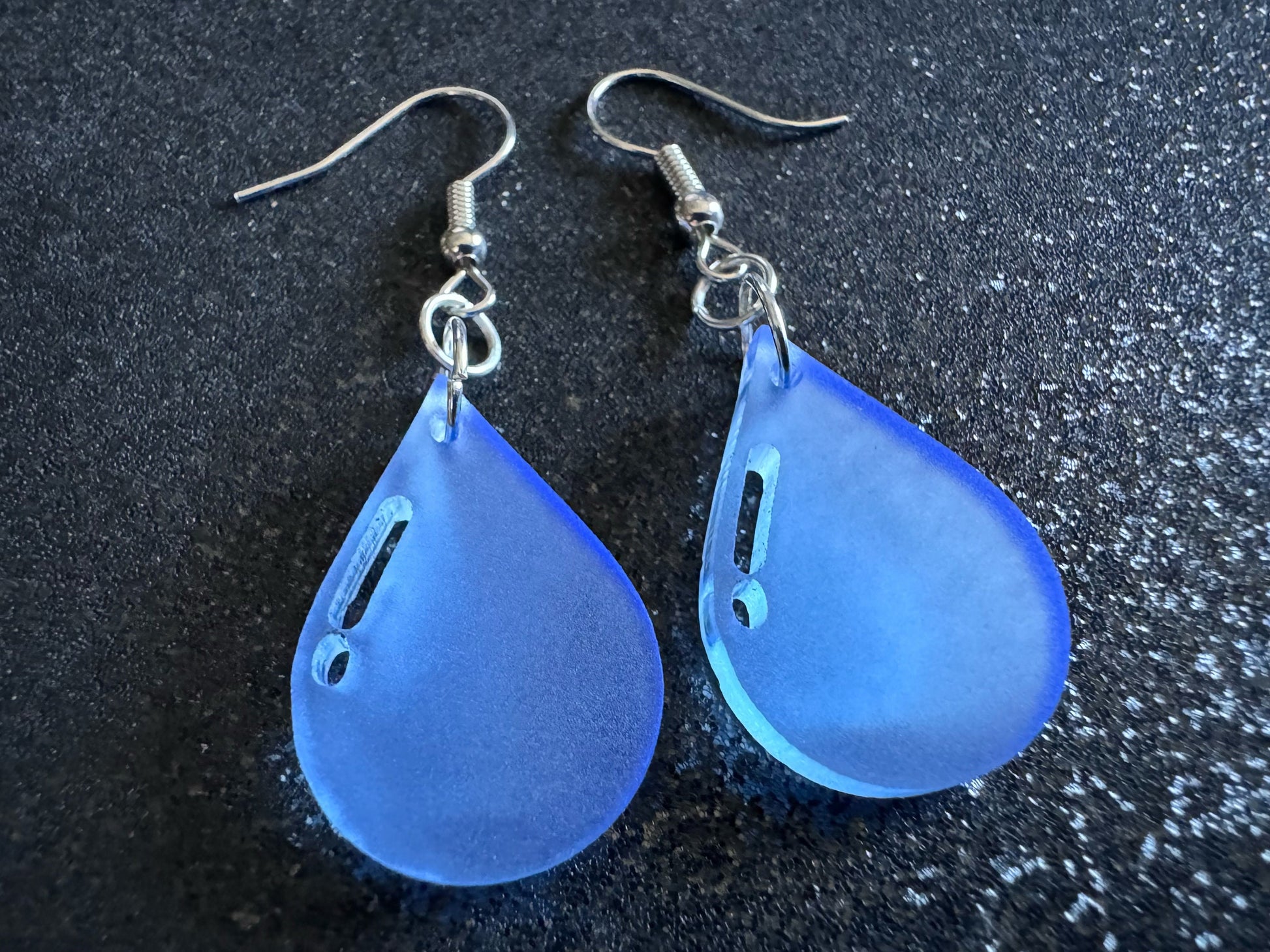 Rain Earrings: Laser Cut Acrylic Raindrops, Rain Drops, Drop, Tear, Stormy Weather, Raining, Rain Storm, Cold, Best Gifts for Her/Him/Them