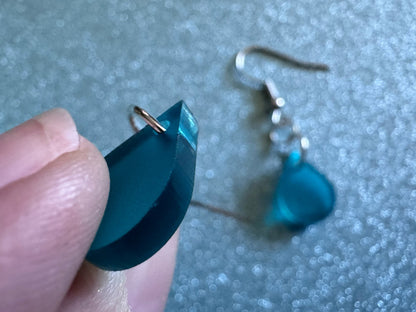 Rain Earrings: Laser Cut Acrylic Raindrops, Rain Drops, Drop, Tear, Stormy Weather, Raining, Rain Storm, Cold, Best Gifts for Her/Him/Them