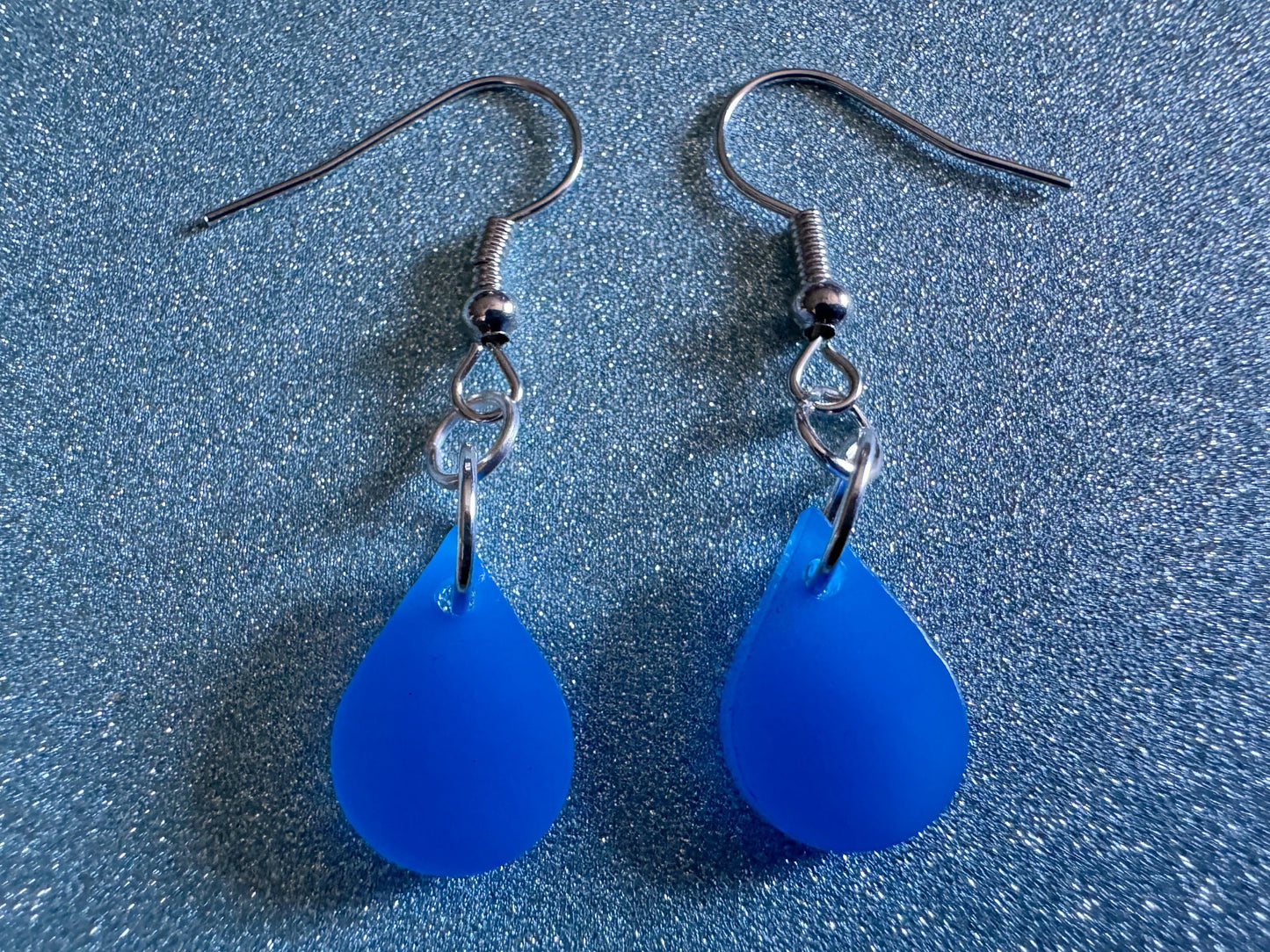 Rain Earrings: Laser Cut Acrylic Raindrops, Rain Drops, Drop, Tear, Stormy Weather, Raining, Rain Storm, Cold, Best Gifts for Her/Him/Them