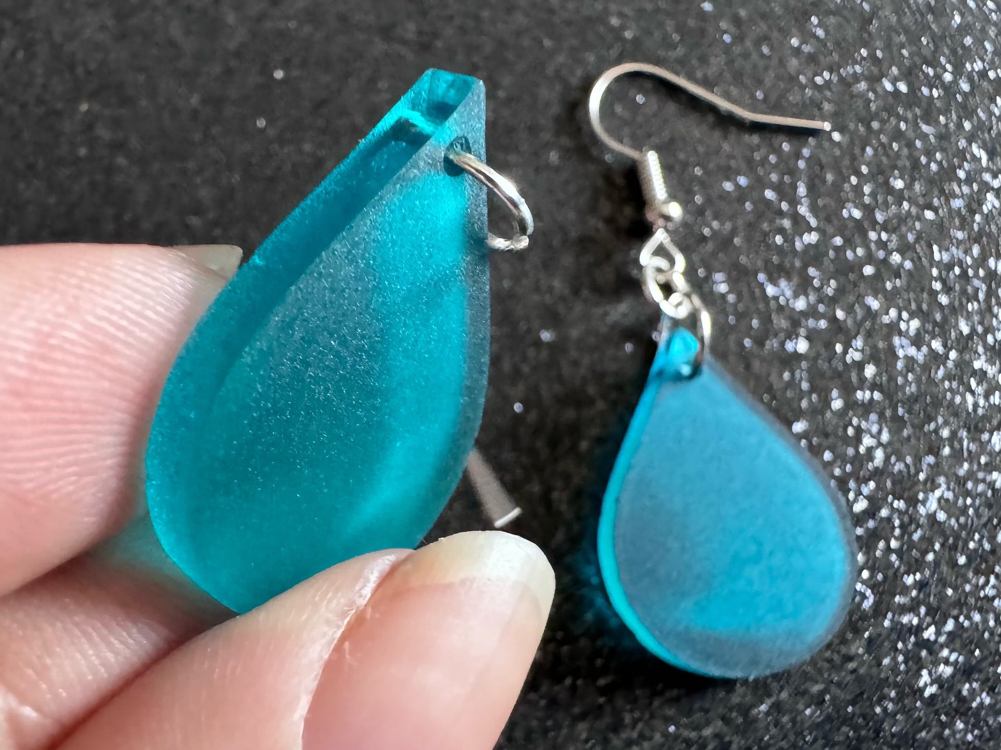 Rain Earrings: Laser Cut Acrylic Raindrops, Rain Drops, Drop, Tear, Stormy Weather, Raining, Rain Storm, Cold, Best Gifts for Her/Him/Them