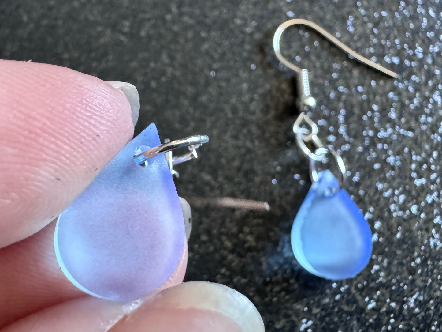 Rain Earrings: Laser Cut Acrylic Raindrops, Rain Drops, Drop, Tear, Stormy Weather, Raining, Rain Storm, Cold, Best Gifts for Her/Him/Them