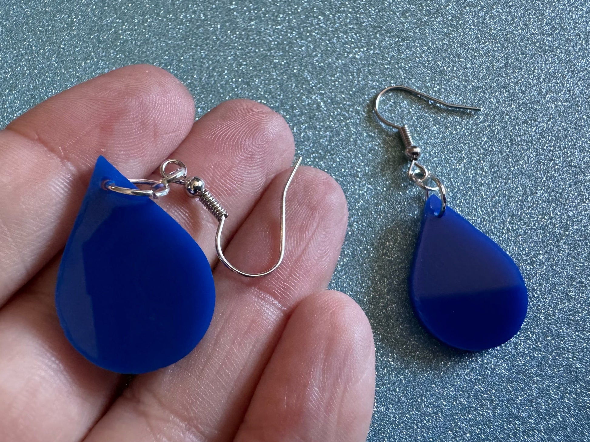 Rain Earrings: Laser Cut Acrylic Raindrops, Rain Drops, Drop, Tear, Stormy Weather, Raining, Rain Storm, Cold, Best Gifts for Her/Him/Them