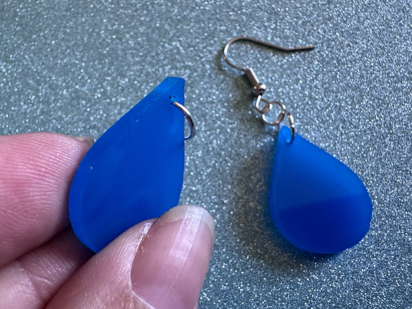 Rain Earrings: Laser Cut Acrylic Raindrops, Rain Drops, Drop, Tear, Stormy Weather, Raining, Rain Storm, Cold, Best Gifts for Her/Him/Them