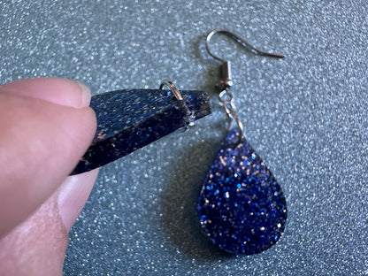 Rain Earrings: Laser Cut Acrylic Raindrops, Rain Drops, Drop, Tear, Stormy Weather, Raining, Rain Storm, Cold, Best Gifts for Her/Him/Them