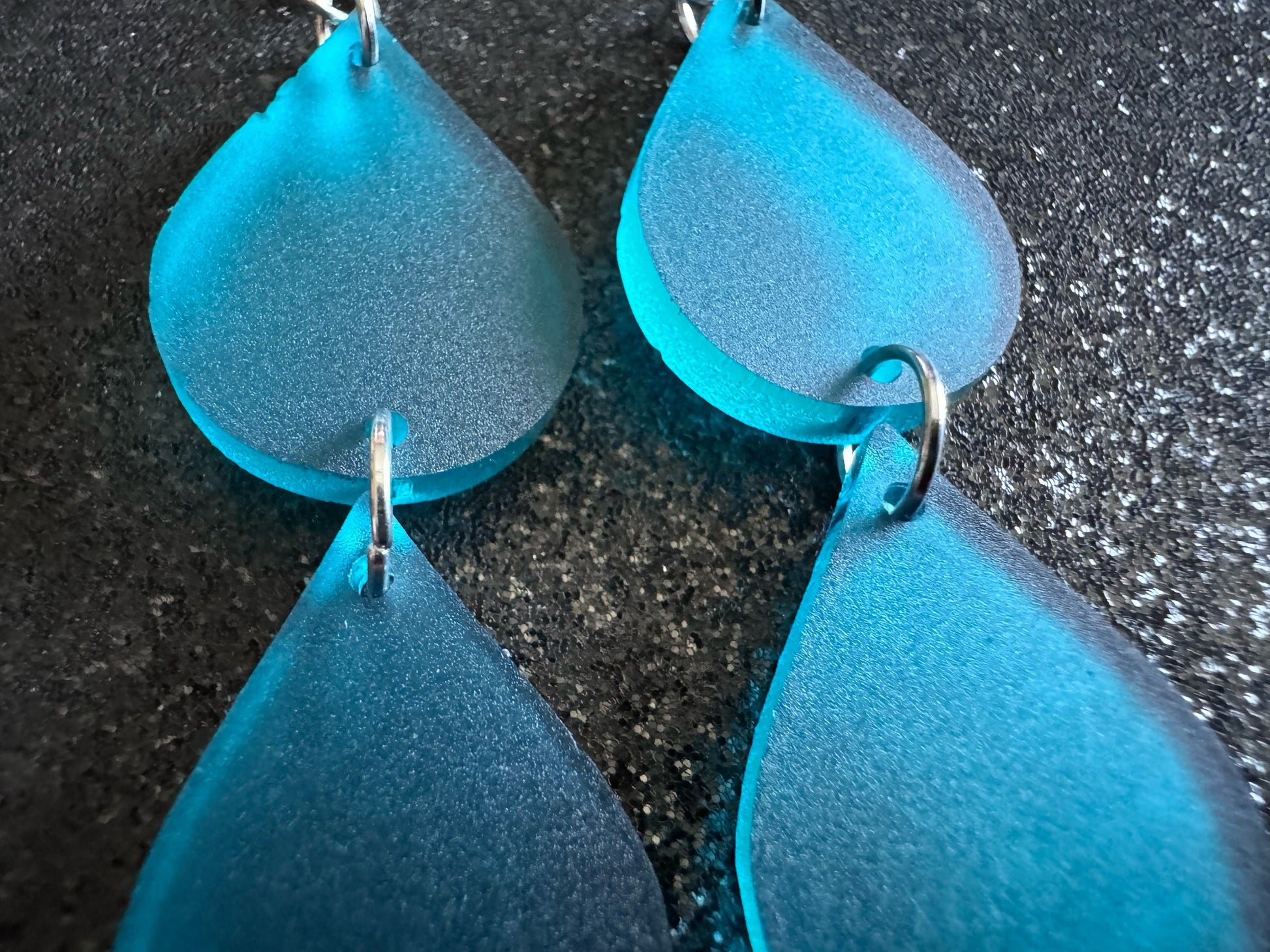 Rain Earrings: Laser Cut Acrylic Raindrops, Rain Drops, Drop, Tear, Stormy Weather, Raining, Rain Storm, Cold, Best Gifts for Her/Him/Them