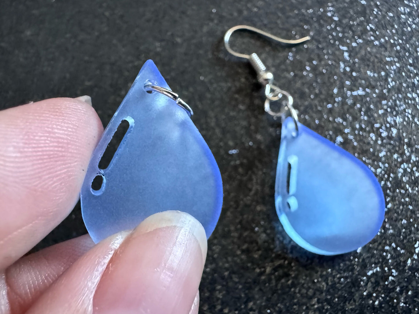 Rain Earrings: Laser Cut Acrylic Raindrops, Rain Drops, Drop, Tear, Stormy Weather, Raining, Rain Storm, Cold, Best Gifts for Her/Him/Them