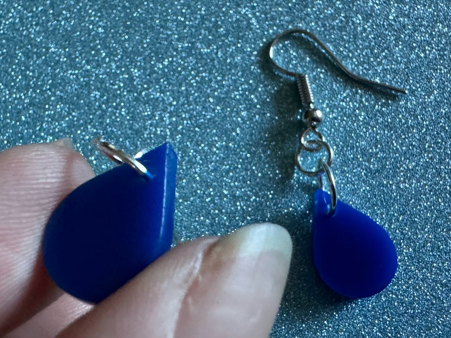 Rain Earrings: Laser Cut Acrylic Raindrops, Rain Drops, Drop, Tear, Stormy Weather, Raining, Rain Storm, Cold, Best Gifts for Her/Him/Them