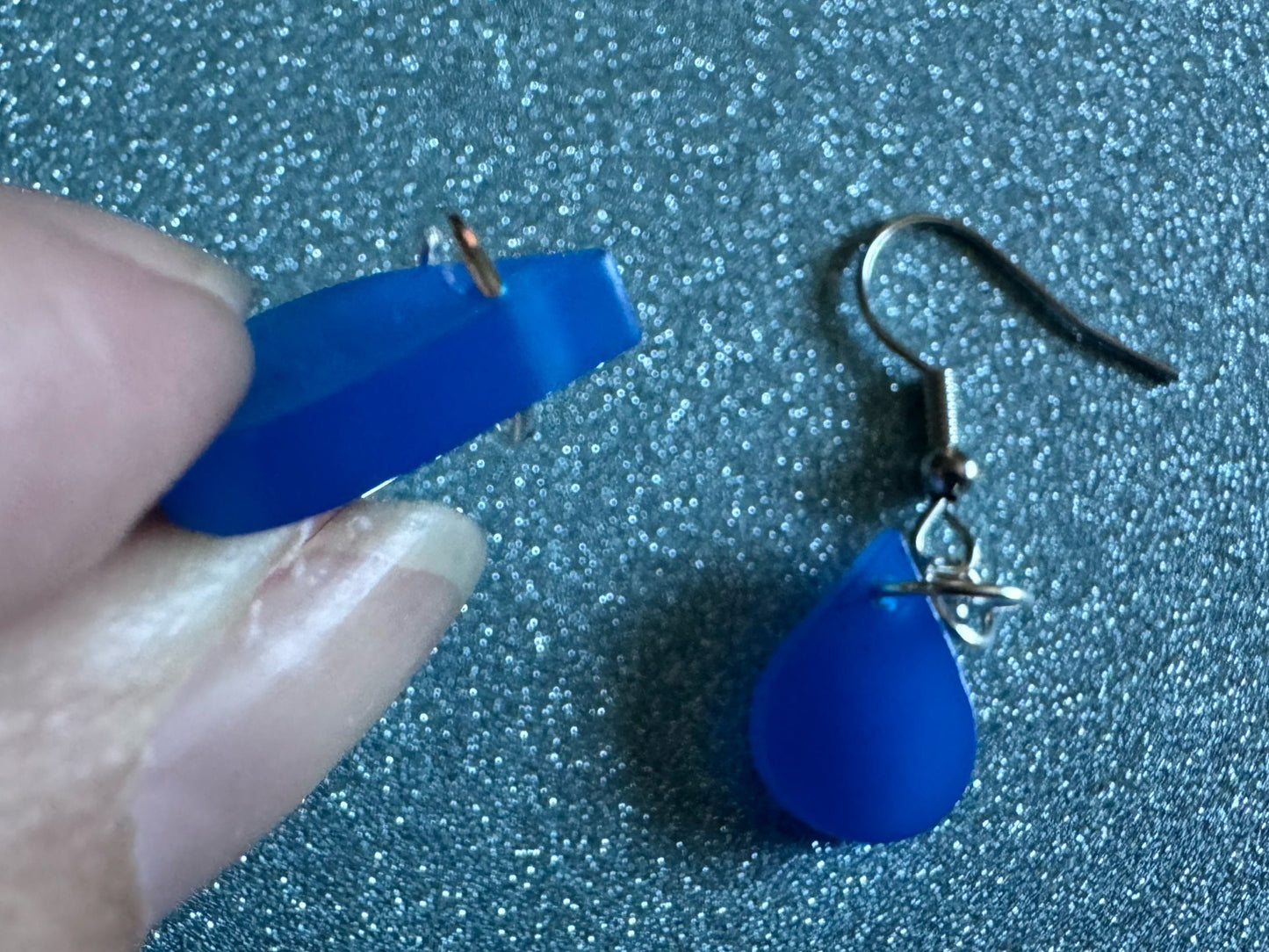 Rain Earrings: Laser Cut Acrylic Raindrops, Rain Drops, Drop, Tear, Stormy Weather, Raining, Rain Storm, Cold, Best Gifts for Her/Him/Them