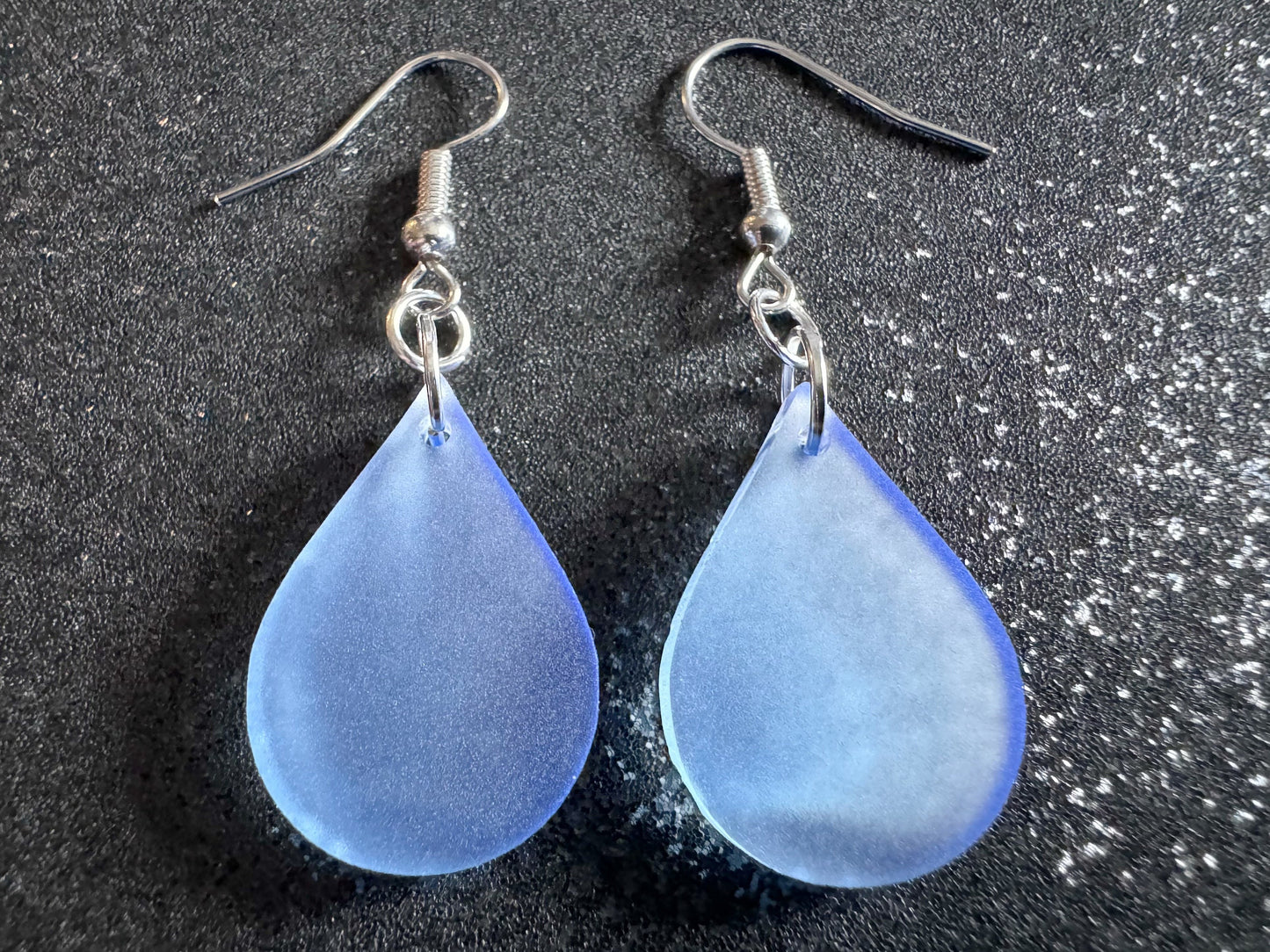 Rain Earrings: Laser Cut Acrylic Raindrops, Rain Drops, Drop, Tear, Stormy Weather, Raining, Rain Storm, Cold, Best Gifts for Her/Him/Them