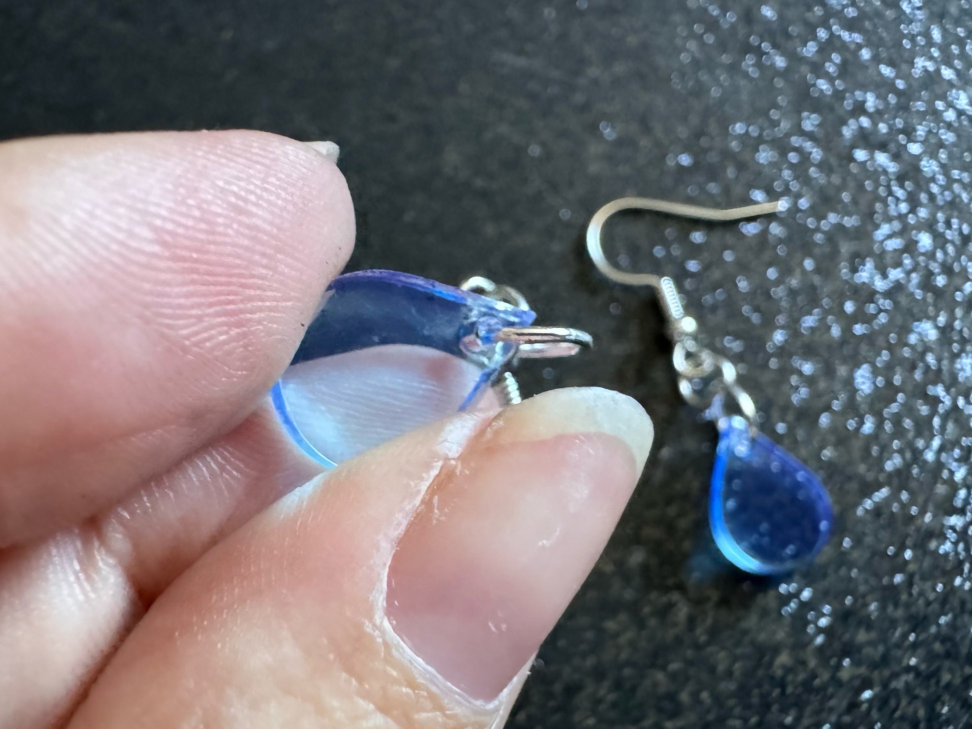 Rain Earrings: Laser Cut Acrylic Raindrops, Rain Drops, Drop, Tear, Stormy Weather, Raining, Rain Storm, Cold, Best Gifts for Her/Him/Them