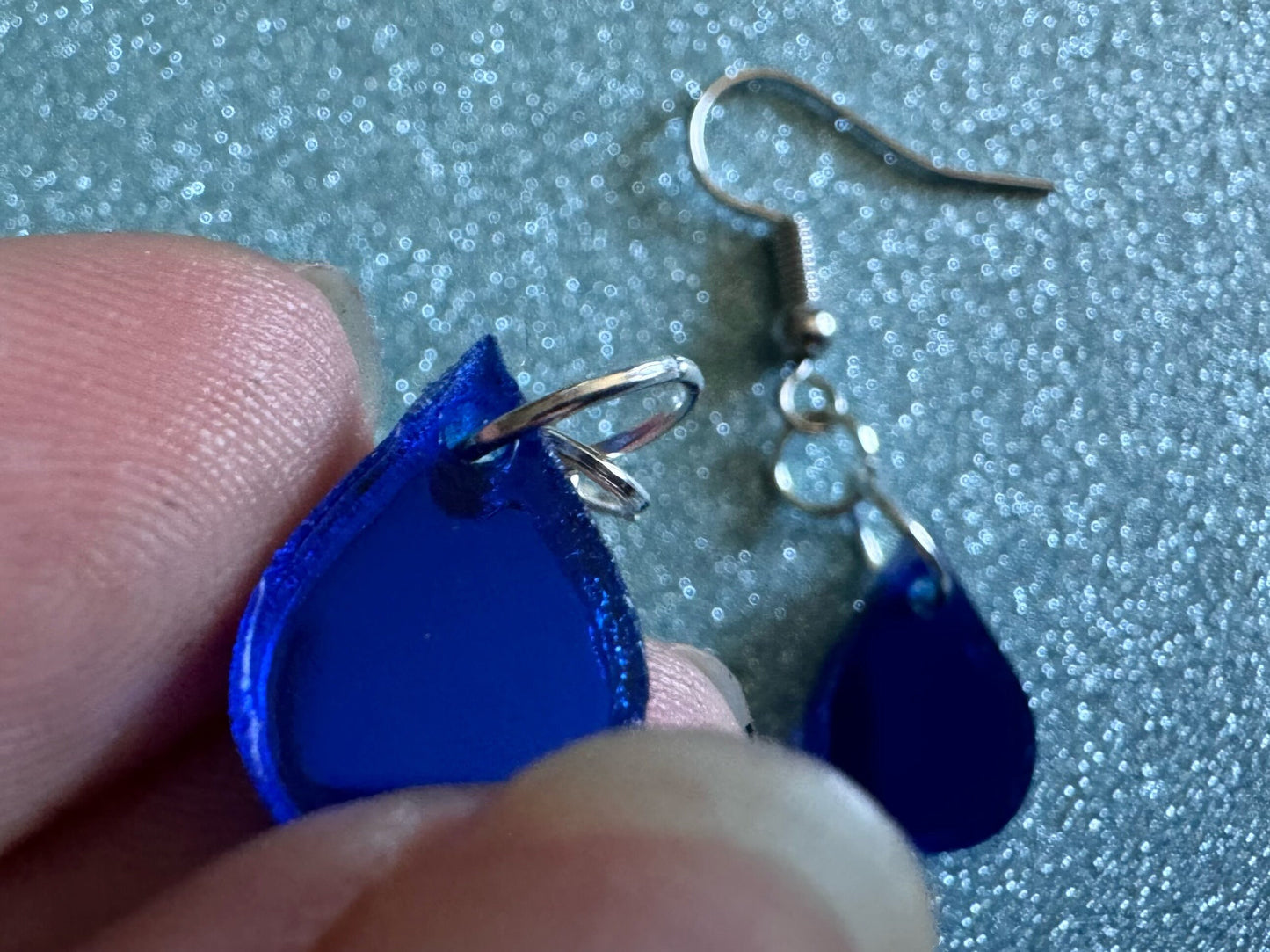 Rain Earrings: Laser Cut Acrylic Raindrops, Rain Drops, Drop, Tear, Stormy Weather, Raining, Rain Storm, Cold, Best Gifts for Her/Him/Them