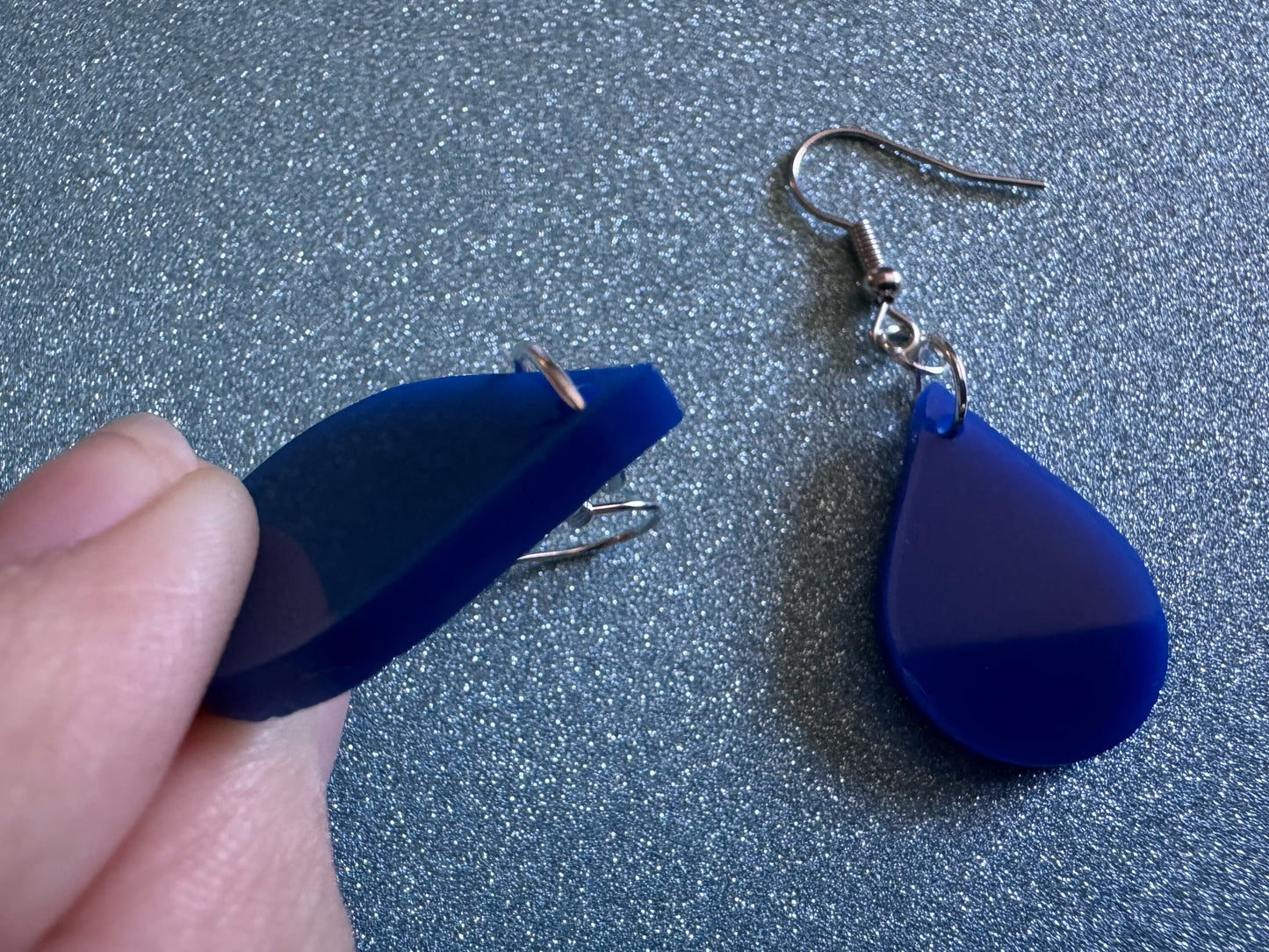 Rain Earrings: Laser Cut Acrylic Raindrops, Rain Drops, Drop, Tear, Stormy Weather, Raining, Rain Storm, Cold, Best Gifts for Her/Him/Them