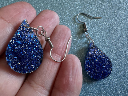 Rain Earrings: Laser Cut Acrylic Raindrops, Rain Drops, Drop, Tear, Stormy Weather, Raining, Rain Storm, Cold, Best Gifts for Her/Him/Them
