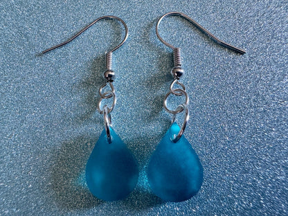 Rain Earrings: Laser Cut Acrylic Raindrops, Rain Drops, Drop, Tear, Stormy Weather, Raining, Rain Storm, Cold, Best Gifts for Her/Him/Them