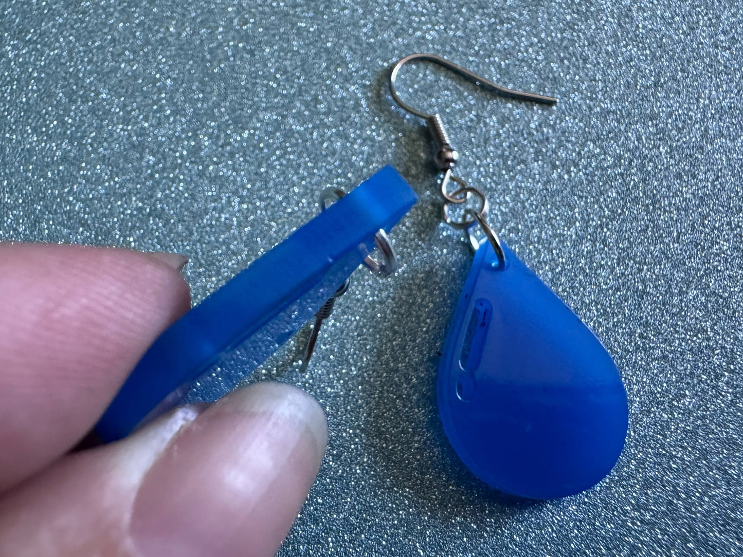Rain Earrings: Laser Cut Acrylic Raindrops, Rain Drops, Drop, Tear, Stormy Weather, Raining, Rain Storm, Cold, Best Gifts for Her/Him/Them