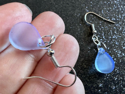 Rain Earrings: Laser Cut Acrylic Raindrops, Rain Drops, Drop, Tear, Stormy Weather, Raining, Rain Storm, Cold, Best Gifts for Her/Him/Them