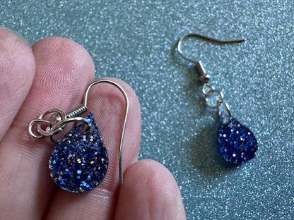 Rain Earrings: Laser Cut Acrylic Raindrops, Rain Drops, Drop, Tear, Stormy Weather, Raining, Rain Storm, Cold, Best Gifts for Her/Him/Them
