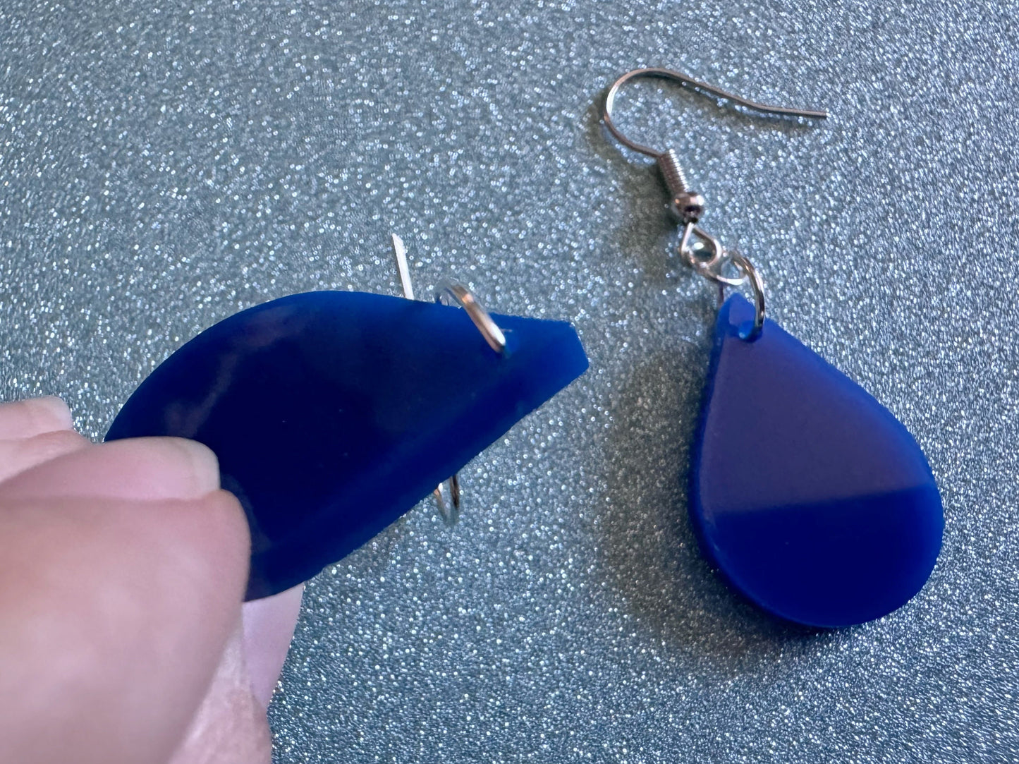 Rain Earrings: Laser Cut Acrylic Raindrops, Rain Drops, Drop, Tear, Stormy Weather, Raining, Rain Storm, Cold, Best Gifts for Her/Him/Them