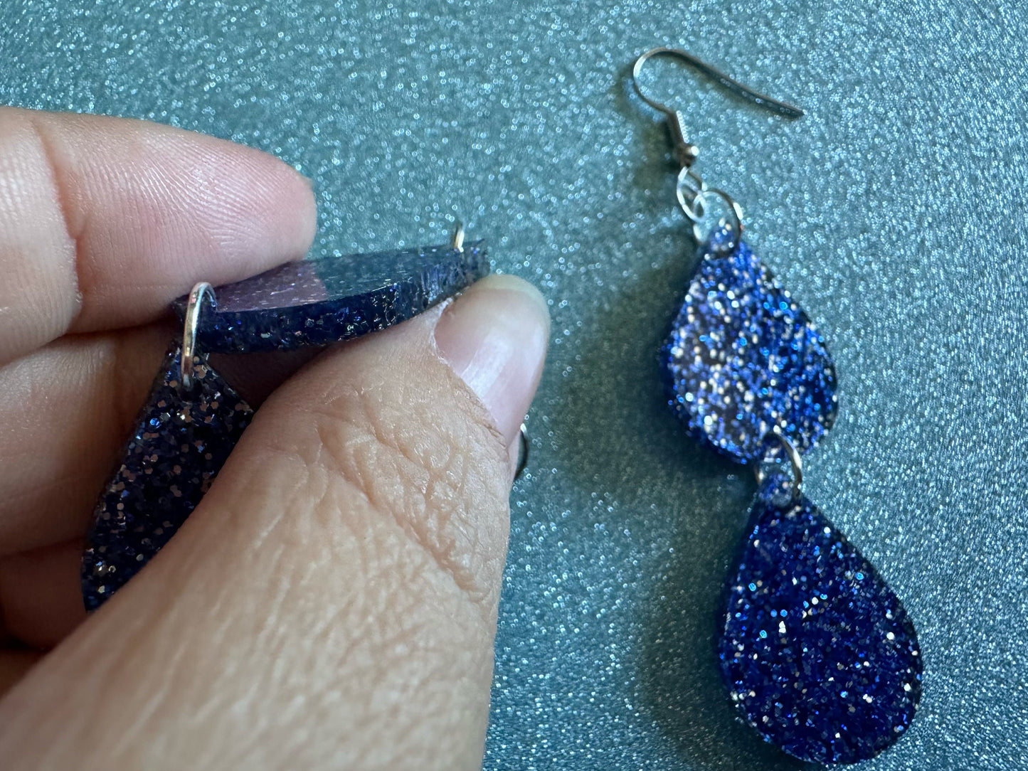 Rain Earrings: Laser Cut Acrylic Raindrops, Rain Drops, Drop, Tear, Stormy Weather, Raining, Rain Storm, Cold, Best Gifts for Her/Him/Them