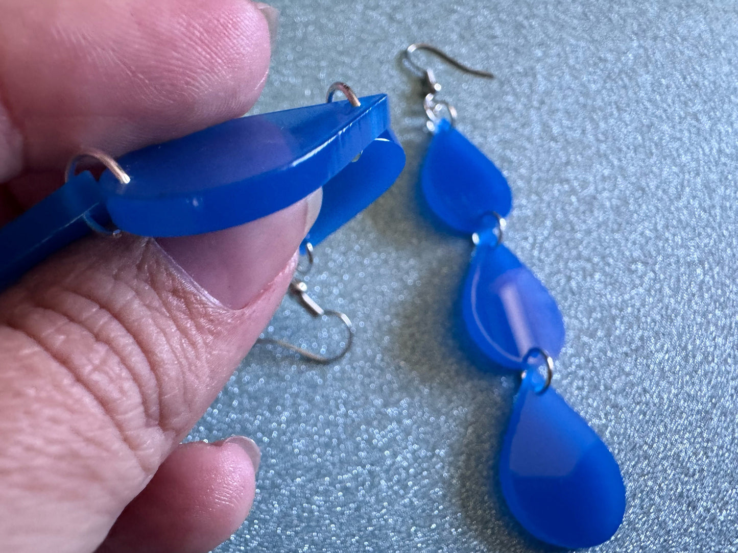 Rain Earrings: Laser Cut Acrylic Raindrops, Rain Drops, Drop, Tear, Stormy Weather, Raining, Rain Storm, Cold, Best Gifts for Her/Him/Them