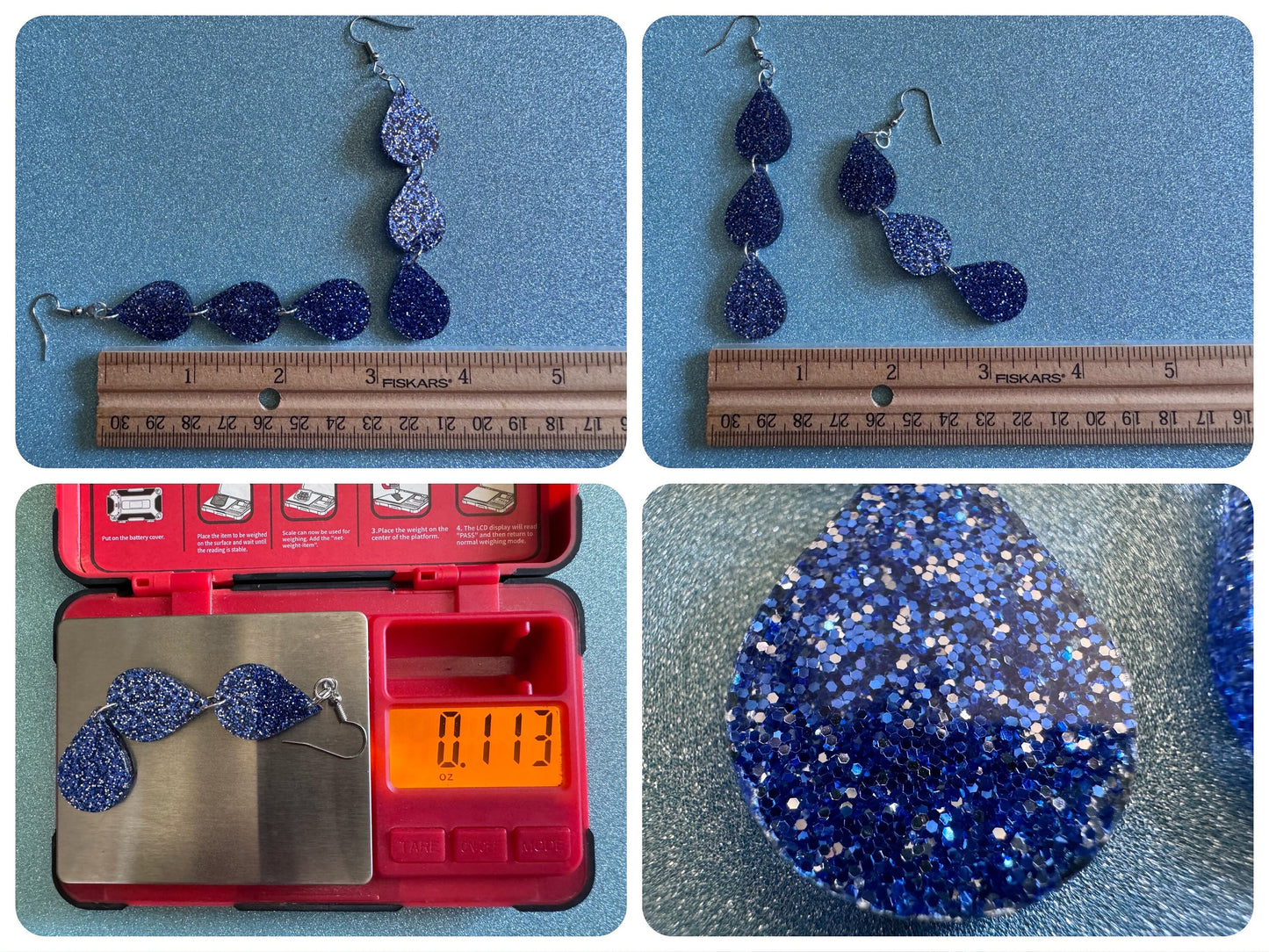 Rain Earrings: Laser Cut Acrylic Raindrops, Rain Drops, Drop, Tear, Stormy Weather, Raining, Rain Storm, Cold, Best Gifts for Her/Him/Them