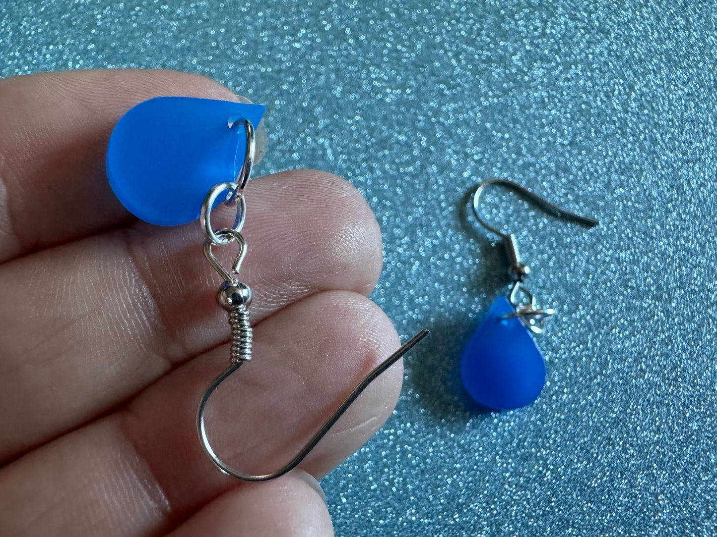 Rain Earrings: Laser Cut Acrylic Raindrops, Rain Drops, Drop, Tear, Stormy Weather, Raining, Rain Storm, Cold, Best Gifts for Her/Him/Them