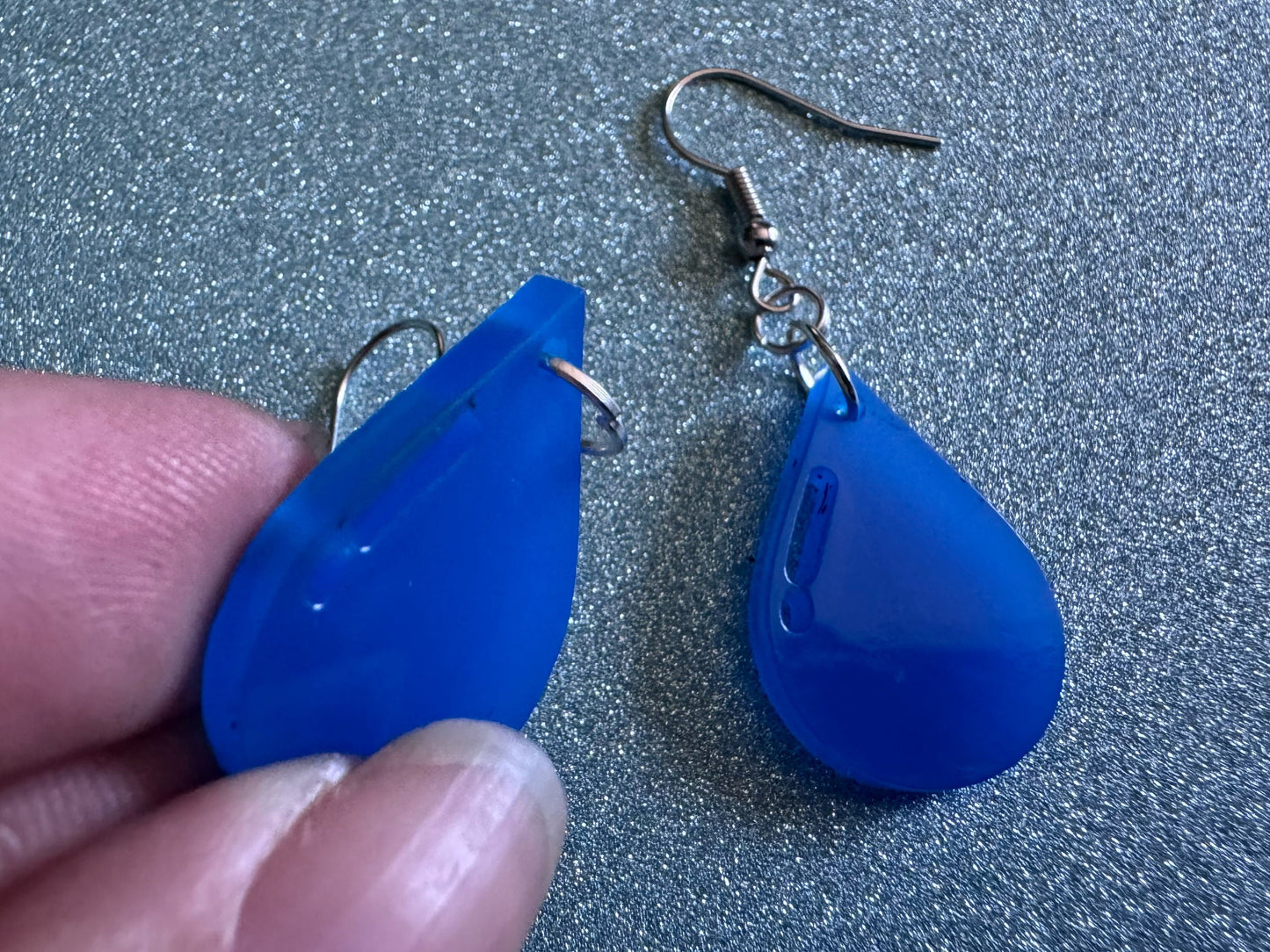 Rain Earrings: Laser Cut Acrylic Raindrops, Rain Drops, Drop, Tear, Stormy Weather, Raining, Rain Storm, Cold, Best Gifts for Her/Him/Them