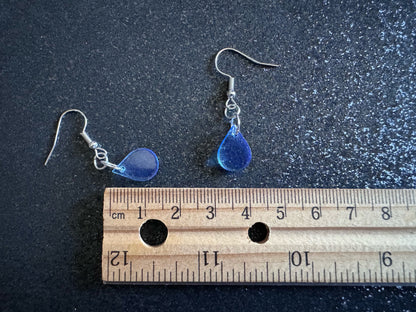 Rain Earrings: Laser Cut Acrylic Raindrops, Rain Drops, Drop, Tear, Stormy Weather, Raining, Rain Storm, Cold, Best Gifts for Her/Him/Them