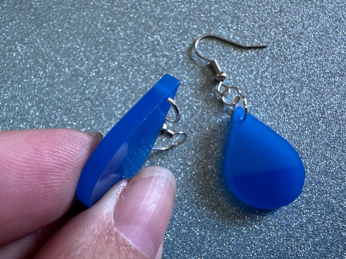 Rain Earrings: Laser Cut Acrylic Raindrops, Rain Drops, Drop, Tear, Stormy Weather, Raining, Rain Storm, Cold, Best Gifts for Her/Him/Them