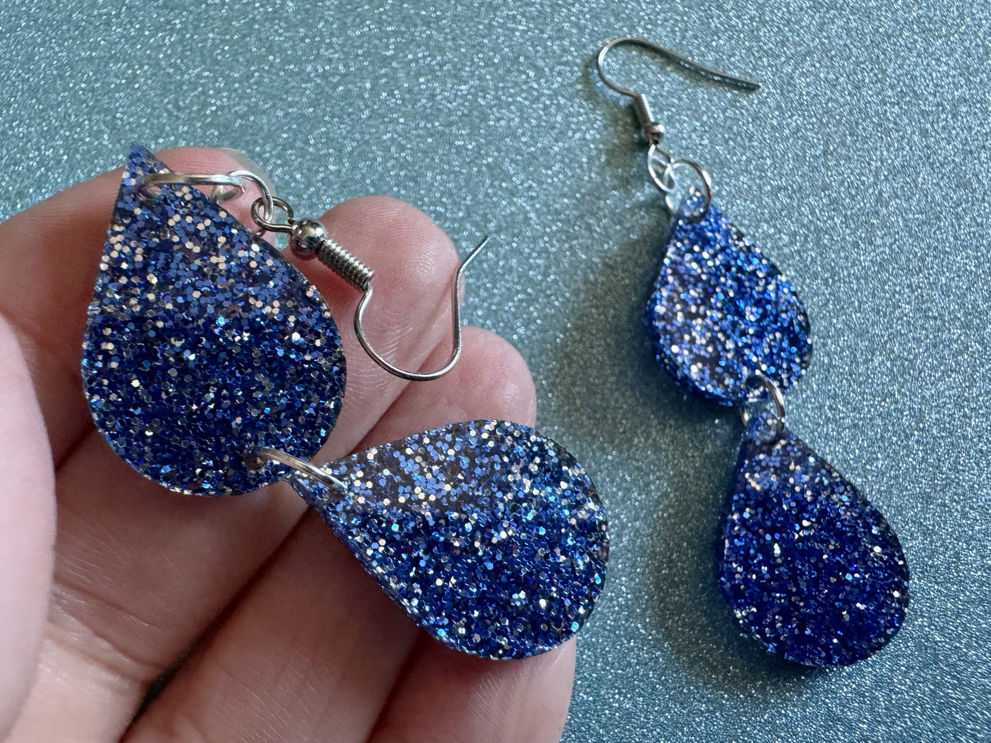 Rain Earrings: Laser Cut Acrylic Raindrops, Rain Drops, Drop, Tear, Stormy Weather, Raining, Rain Storm, Cold, Best Gifts for Her/Him/Them