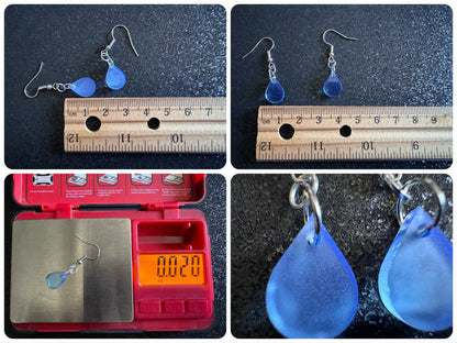 Rain Earrings: Laser Cut Acrylic Raindrops, Rain Drops, Drop, Tear, Stormy Weather, Raining, Rain Storm, Cold, Best Gifts for Her/Him/Them