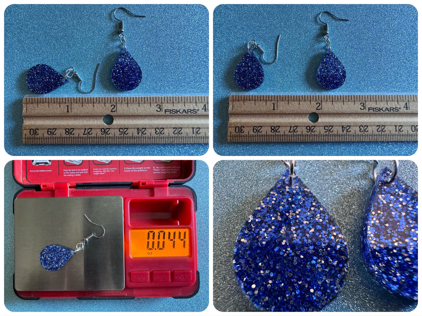 Rain Earrings: Laser Cut Acrylic Raindrops, Rain Drops, Drop, Tear, Stormy Weather, Raining, Rain Storm, Cold, Best Gifts for Her/Him/Them