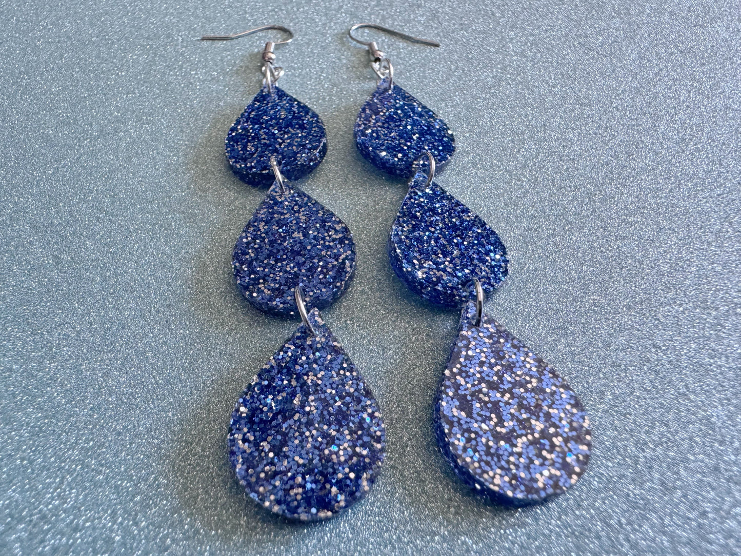 Rain Earrings: Laser Cut Acrylic Raindrops, Rain Drops, Drop, Tear, Stormy Weather, Raining, Rain Storm, Cold, Best Gifts for Her/Him/Them