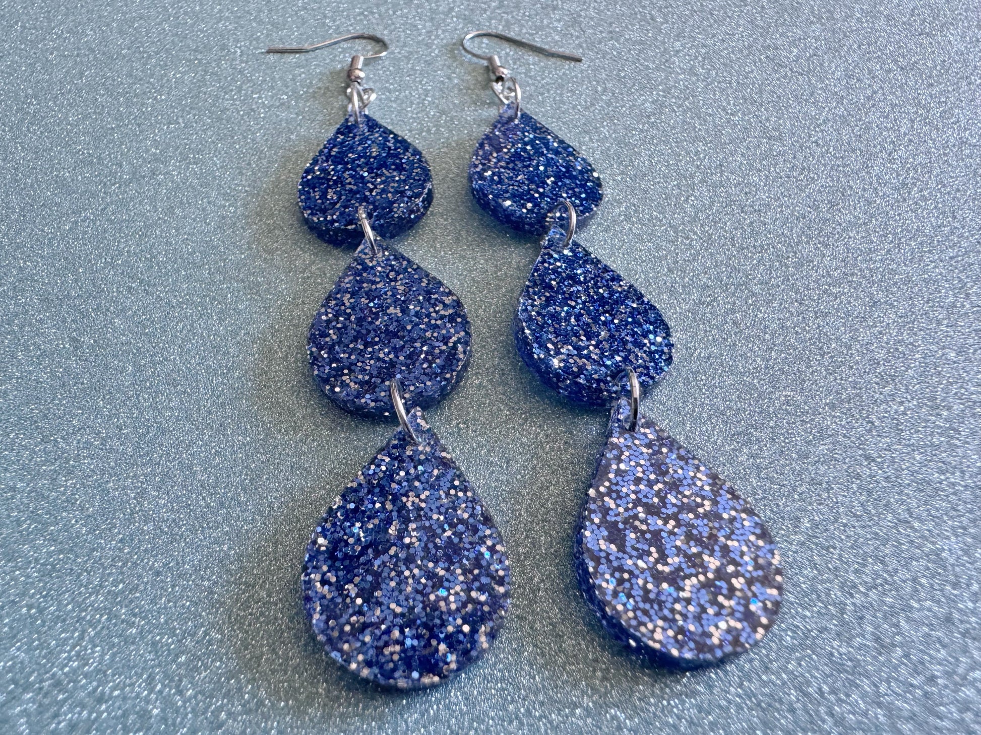 Rain Earrings: Laser Cut Acrylic Raindrops, Rain Drops, Drop, Tear, Stormy Weather, Raining, Rain Storm, Cold, Best Gifts for Her/Him/Them