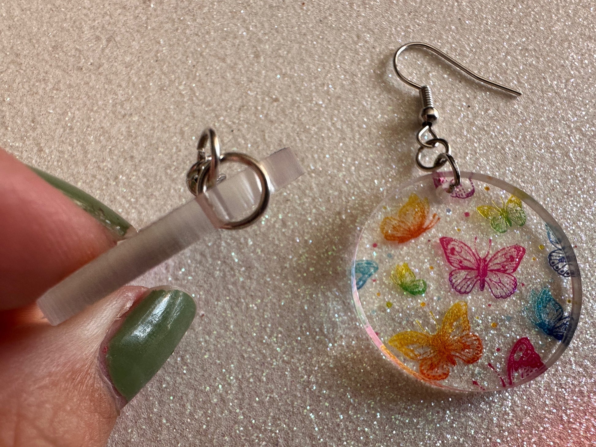Rainbow Butterfly Earrings: Laser Cut Acrylic Butterflies, Summer, Monarch, Insects, Bugs, Insects, Colorful, Best Gifts for Her/Him/Them