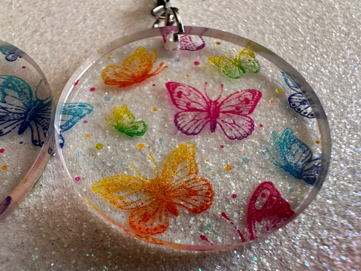 Rainbow Butterfly Earrings: Laser Cut Acrylic Butterflies, Summer, Monarch, Insects, Bugs, Insects, Colorful, Best Gifts for Her/Him/Them