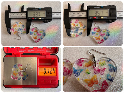 Rainbow Butterfly Earrings: Laser Cut Acrylic Butterflies, Summer, Monarch, Insects, Bugs, Insects, Colorful, Best Gifts for Her/Him/Them